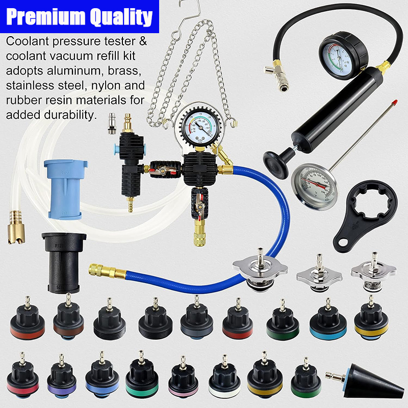 28PCS รถ Universal เครื่องทดสอ - Radiator Pressure Tester บทวิจารณ์และราคา