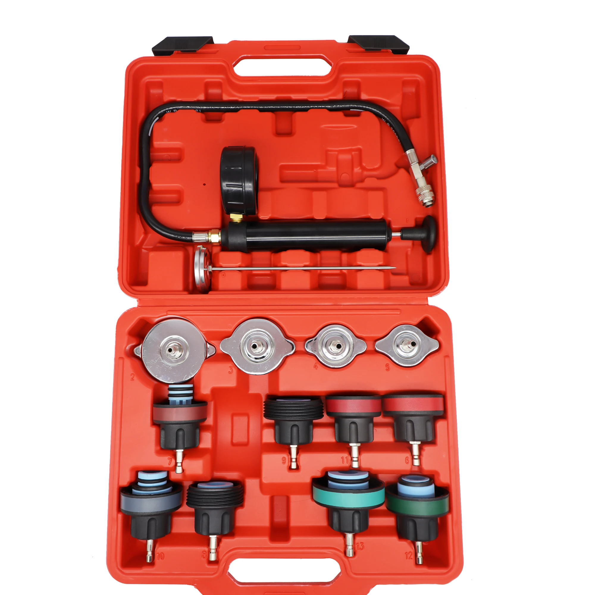 14 ชิ้น Universal เครื่องทดสอบ - Radiator Pressure Tester บทวิจารณ์และราคา